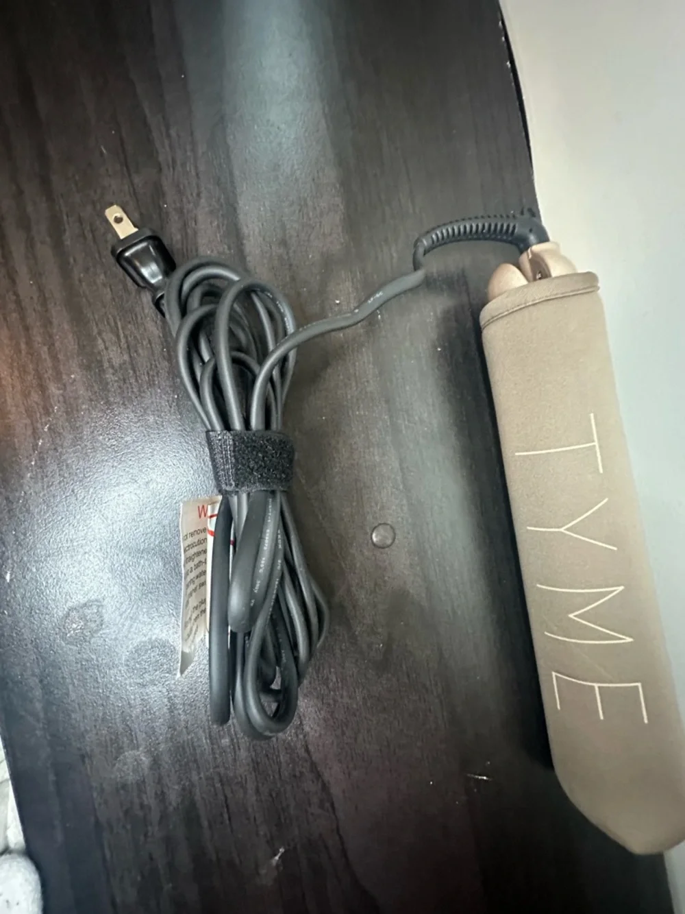 TYME Hair Styling Iron in Taupe with Travel Sleeve